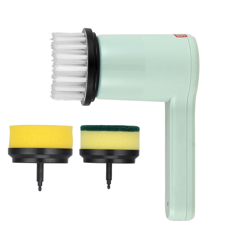 Electric Cleaning Brush with Multiple Heads