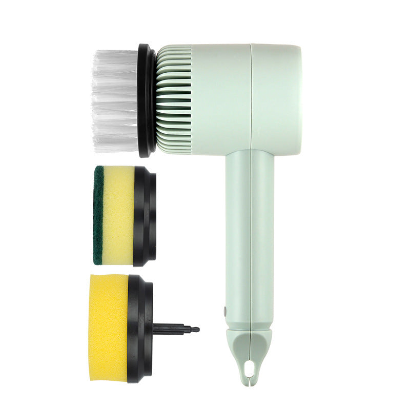 Electric Cleaning Brush with Multiple Heads