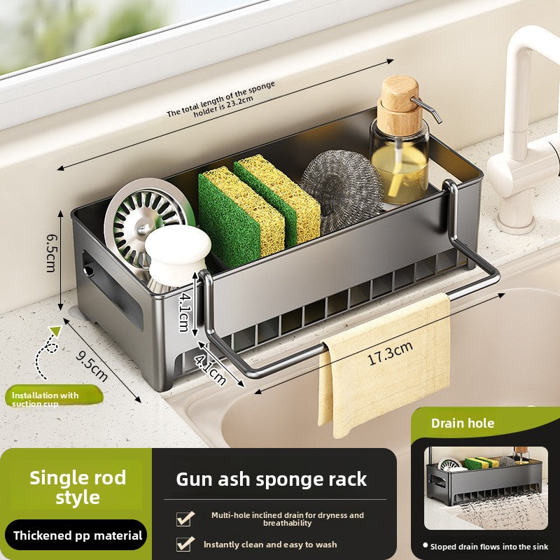 Kitchen Sponge and Cloth Drainage Rack