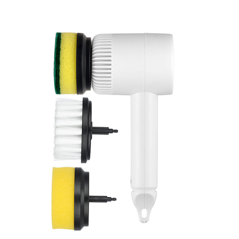Electric Cleaning Brush with Multiple Heads