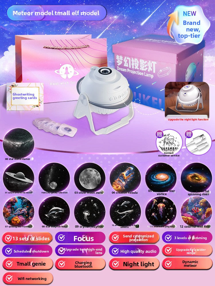Starry Sky Projector Night Light with Rotation