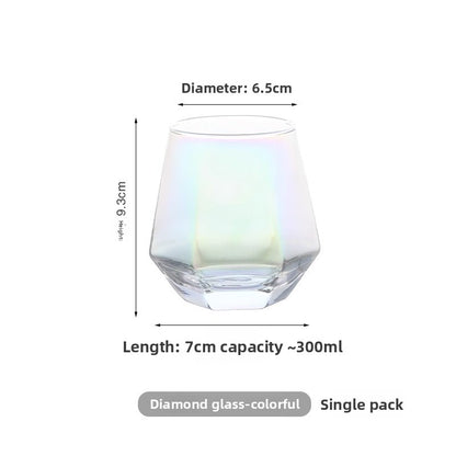 Creative Hexagonal Glass Cup for Home Use