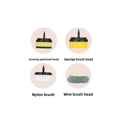 Electric Cleaning Brush with Multiple Heads