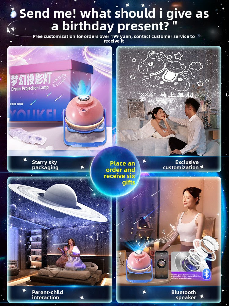 Starry Sky Projector Night Light with Rotation