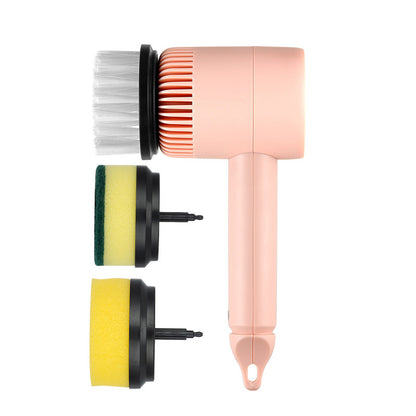 Electric Cleaning Brush with Multiple Heads