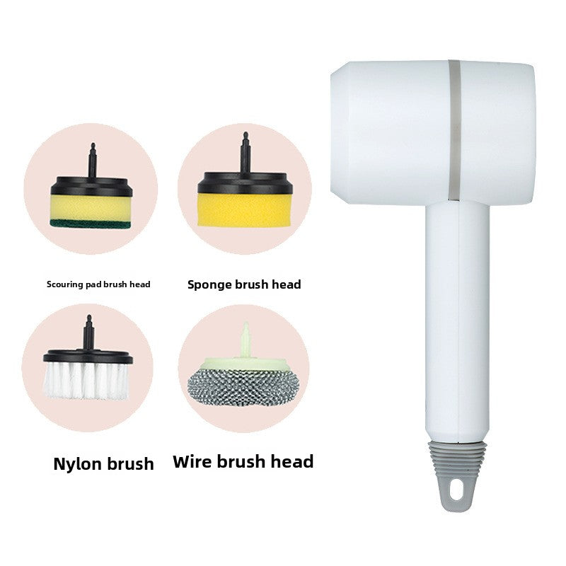 Electric Cleaning Brush with Multiple Heads