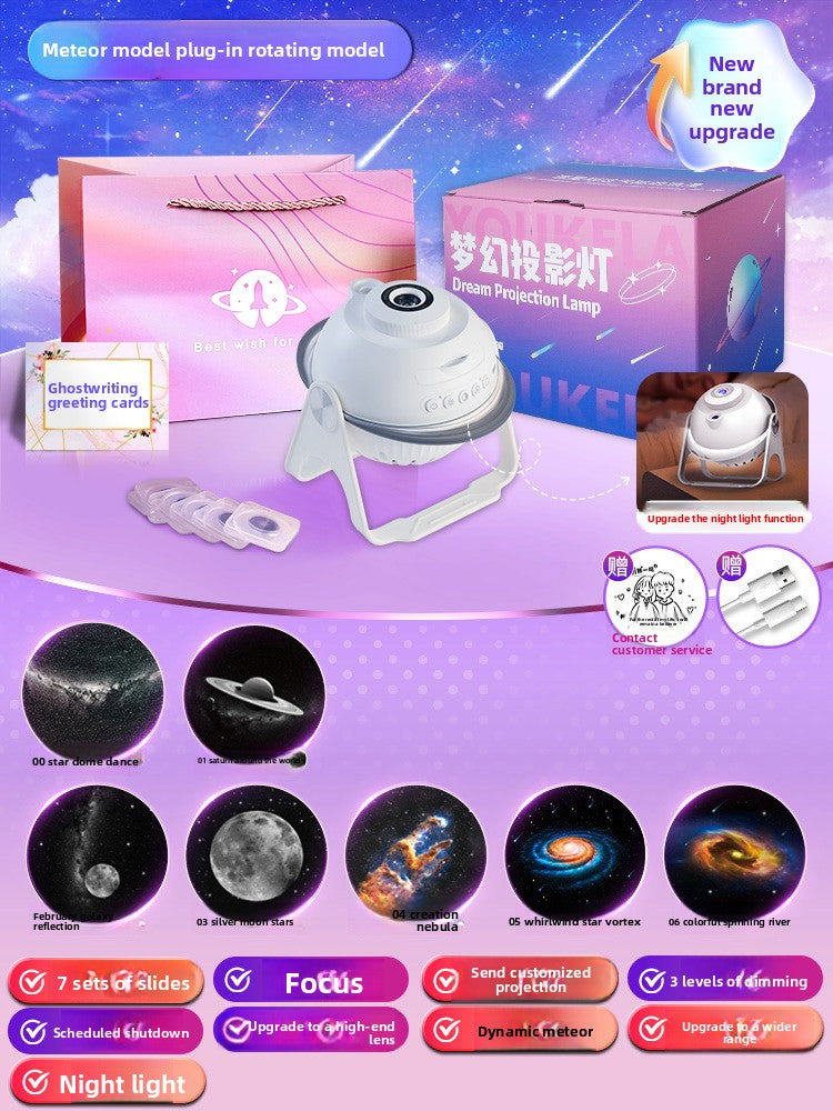Starry Sky Projector Night Light with Rotation