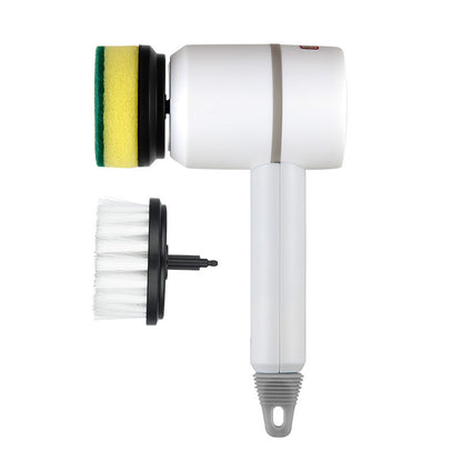 Electric Cleaning Brush with Multiple Heads
