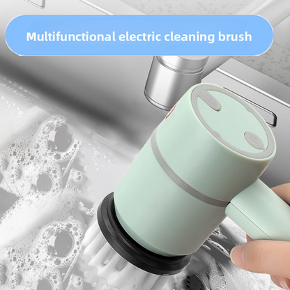 Electric Cleaning Brush with Multiple Heads