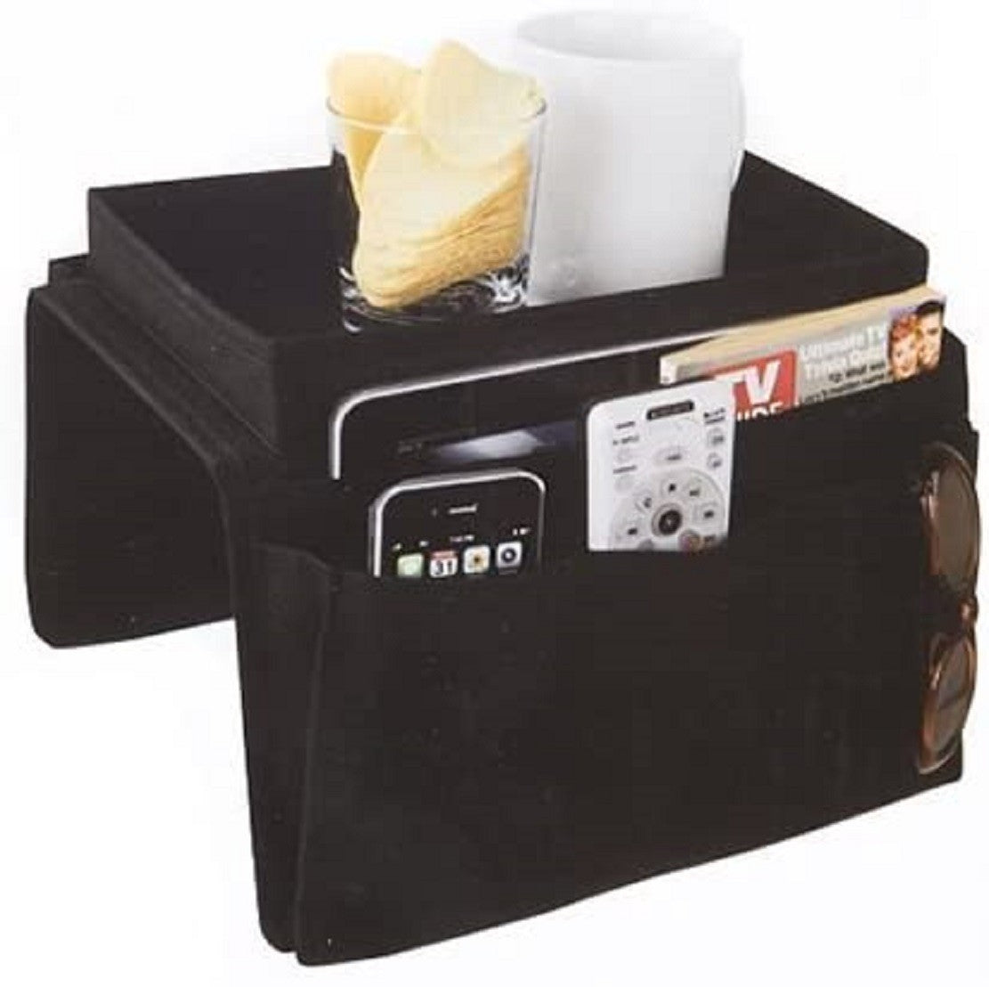 Armchair Remote Control Holder and Sofa Armrest Organizer Caddy