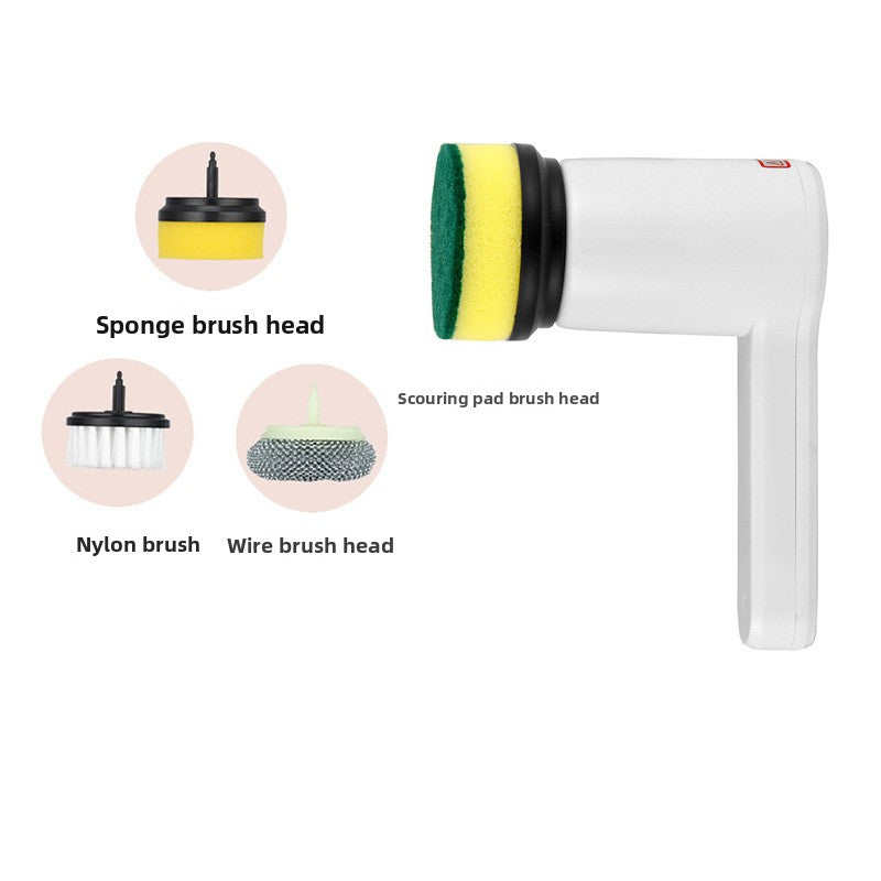 Electric Cleaning Brush with Multiple Heads