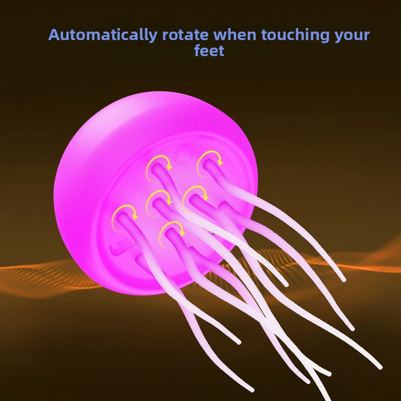 Smart voice-controlled jellyfish night light