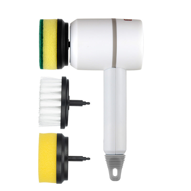 Electric Cleaning Brush with Multiple Heads