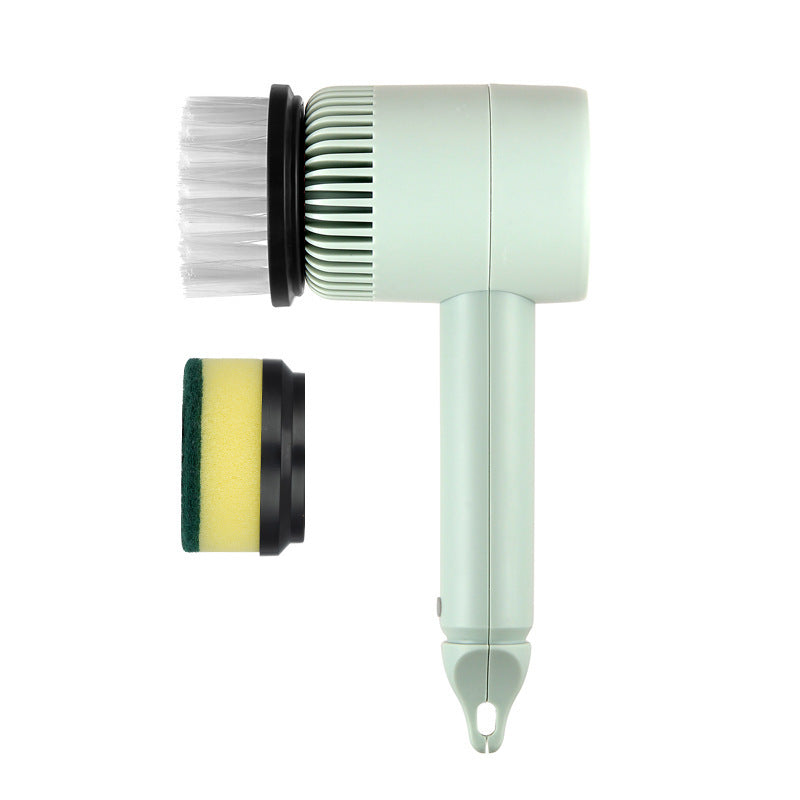 Electric Cleaning Brush with Multiple Heads