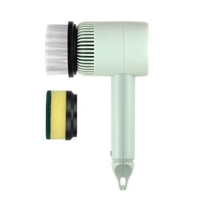 Electric Cleaning Brush with Multiple Heads