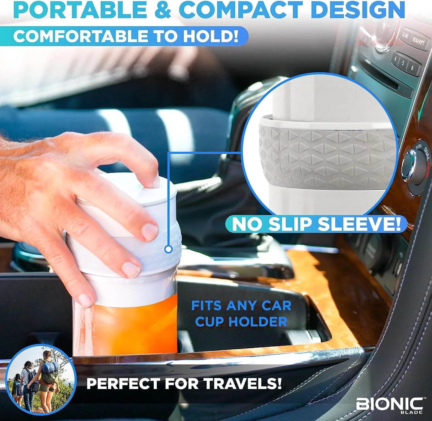 Bionic Blade Portable Rechargeable Blender for Smoothies, Juices, Protein Shakes, and Baby Food