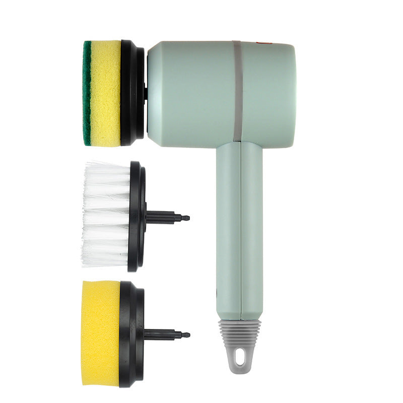 Electric Cleaning Brush with Multiple Heads