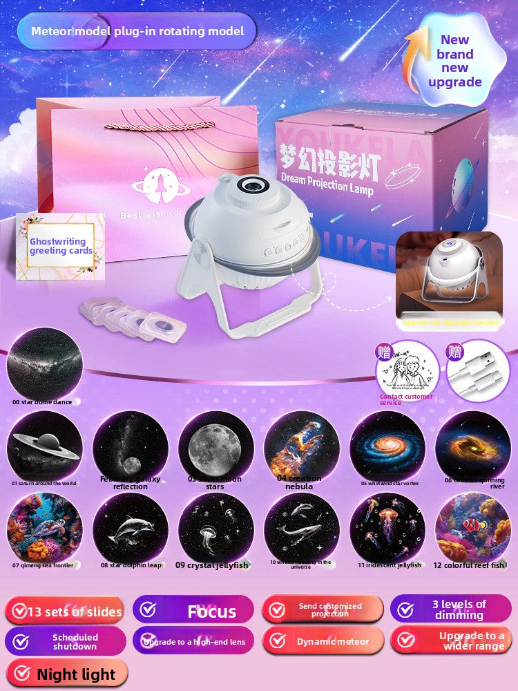 Starry Sky Projector Night Light with Rotation