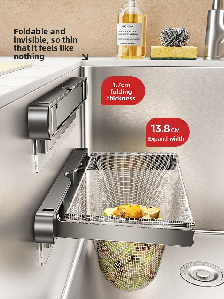 Foldable Kitchen Sink Filter Drain Basket
