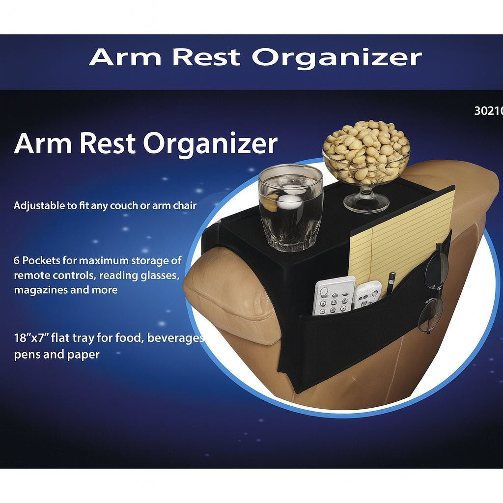 Armchair Remote Control Holder and Sofa Armrest Organizer Caddy