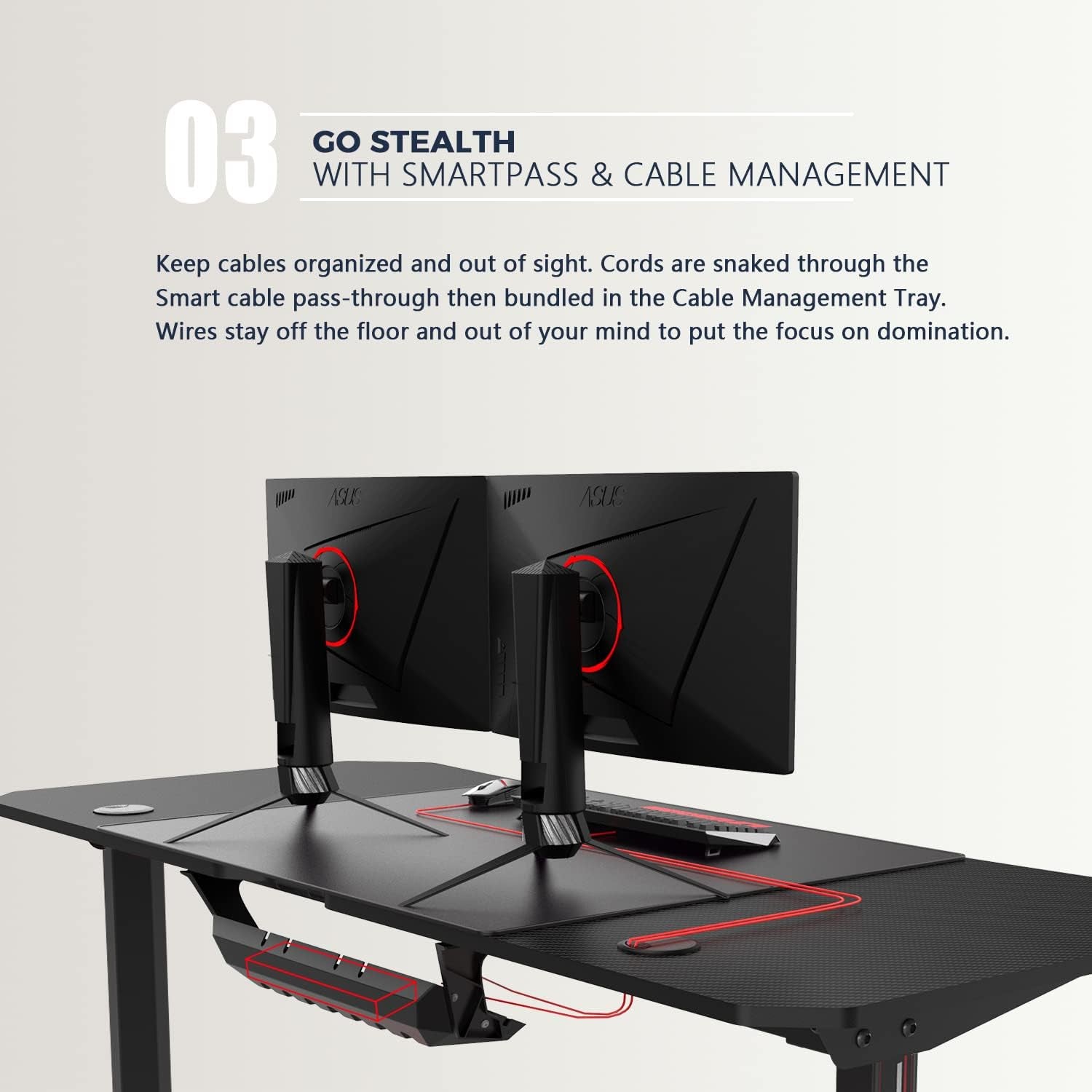 63 Inch Ergonomic Gaming Desk, T-Shaped Office PC Computer Desk with Desk Mouse Pad, Gamer Tables Pro with USB Gaming Handle Rack, Stand Cup Holderandheadphone Hook (63 Inch, Black)