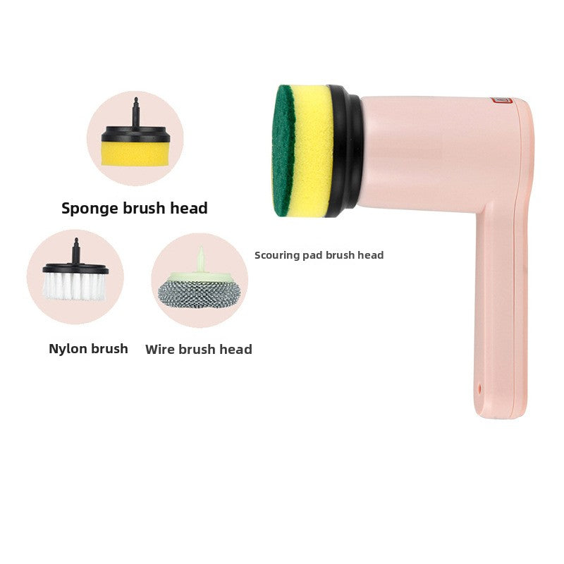 Electric Cleaning Brush with Multiple Heads