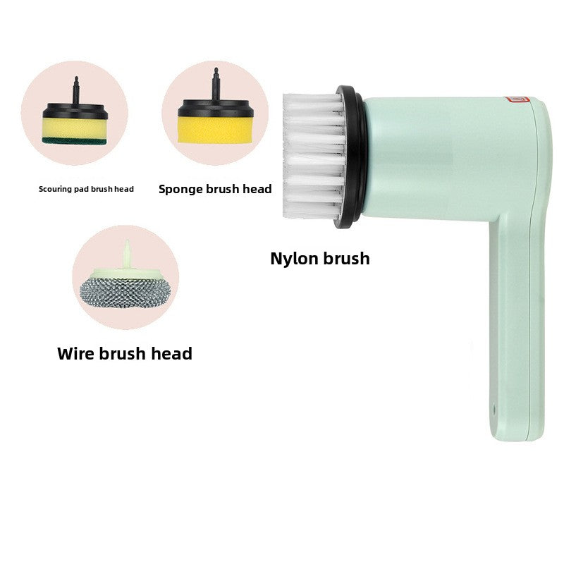Electric Cleaning Brush with Multiple Heads