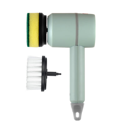 Electric Cleaning Brush with Multiple Heads