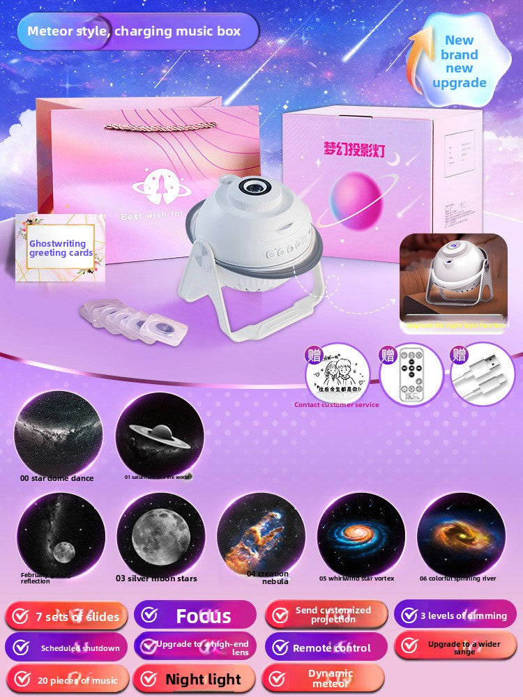 Starry Sky Projector Night Light with Rotation