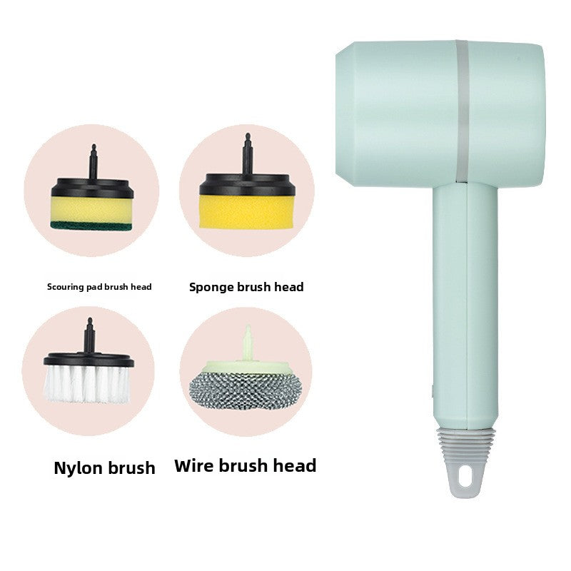 Electric Cleaning Brush with Multiple Heads