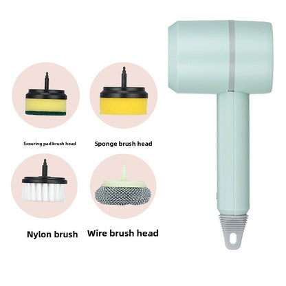 Electric Cleaning Brush with Multiple Heads