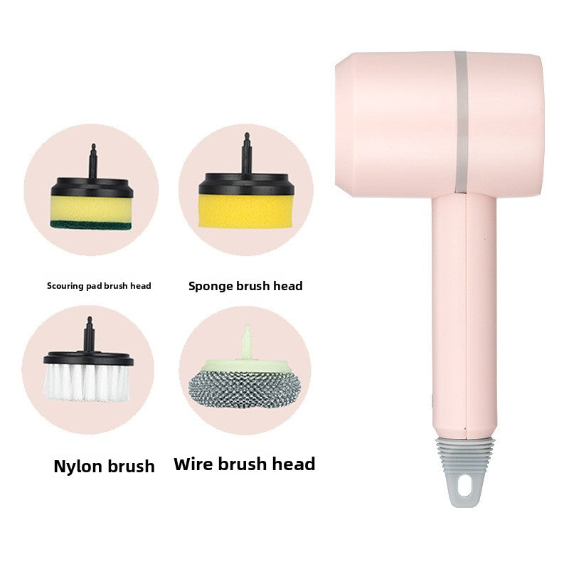 Electric Cleaning Brush with Multiple Heads