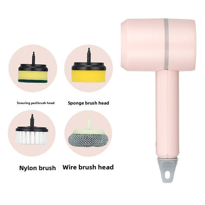 Electric Cleaning Brush with Multiple Heads